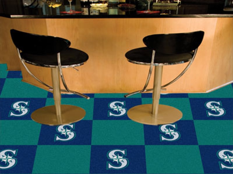Seattle Mariners Carpet Tiles 18"X18" Tiles