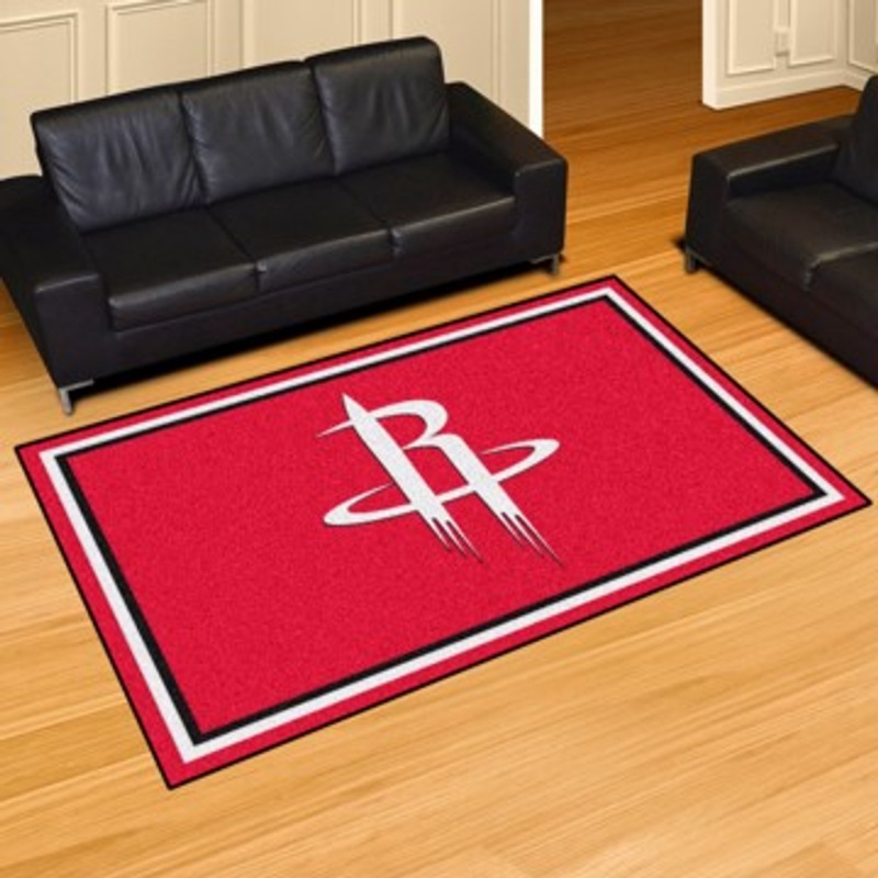 Houston Rockets Rug 5X8 60"X92"
