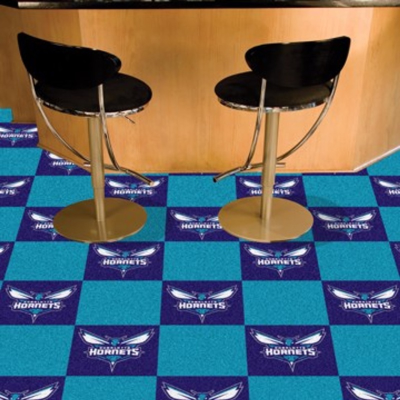 Charlotte Hornets Carpet Tiles 18"X18" Tiles