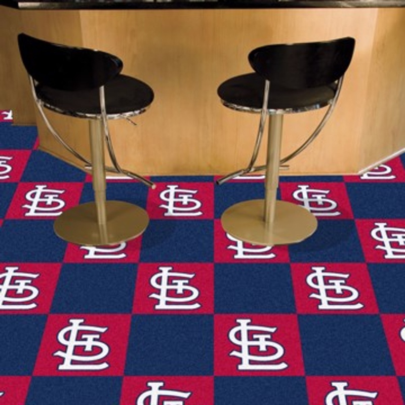 St. Louis Cardinals Carpet Tiles 18"X18" Tiles