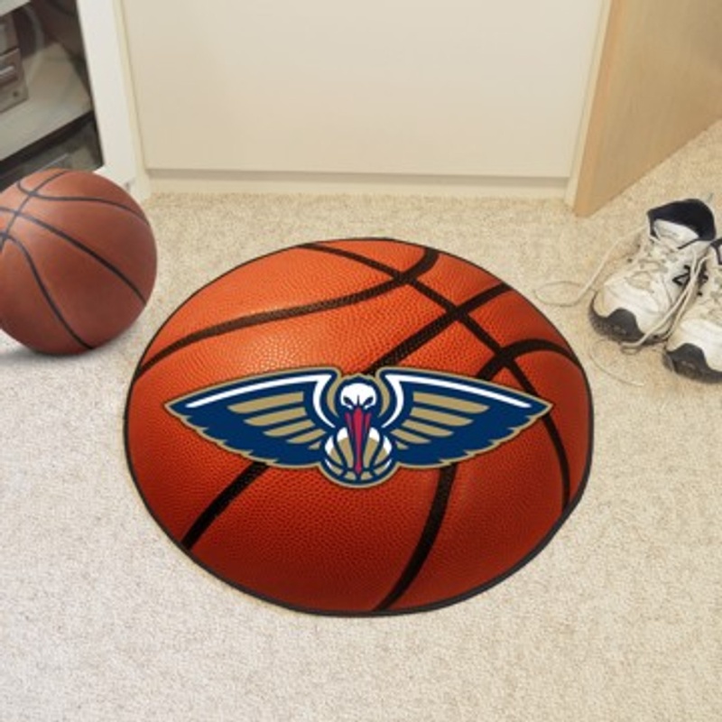 Nba - New Orleans Pelicans Basketball Mat 26" Diameter