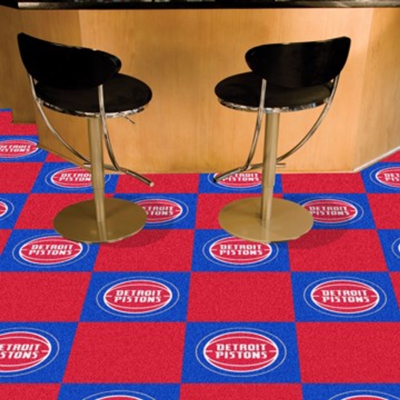 Detroit Pistons Carpet Tiles 18"X18" Tiles
