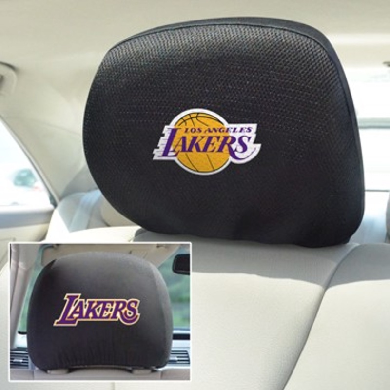 Nba - Los Angeles Lakers Head Rest Cover 10"X13"