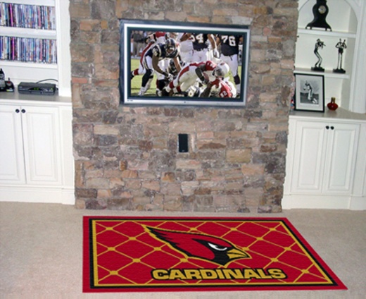 Arizona Cardinals Rug 4X6 46"X72"