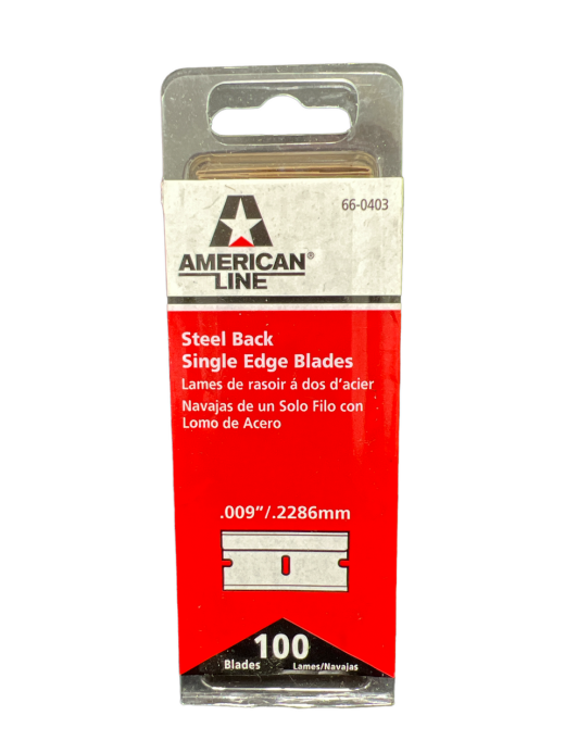 Metal Razor Blades #9 - Pack of 100