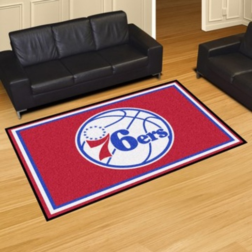Philadelphia 76Ers Rug 5X8 60"X92" - Show Your Team Pride with Style