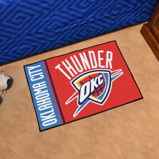 Oklahoma City Thunder Uniform Inspired Starter Rug 19"X30"