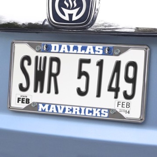 NBA Dallas Mavericks License Plate Frame - 6.25"X12.25"