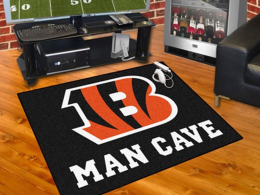 NFL Cincinnati Bengals Man Cave All-Star Mat 34"X45"