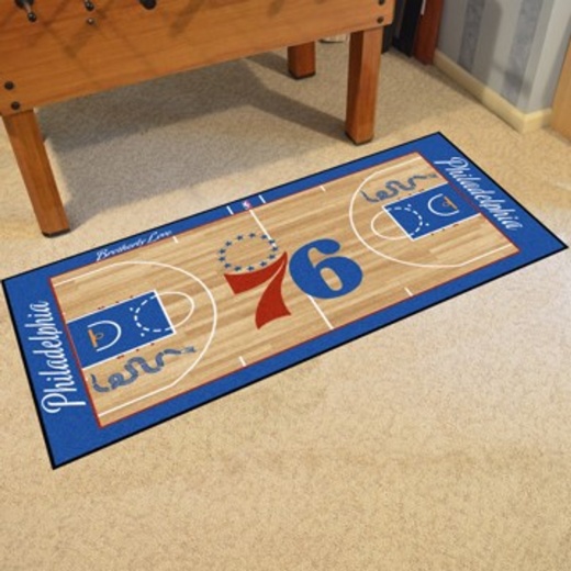 NBA Philadelphia 76Ers Large Court Runner 29.5X54