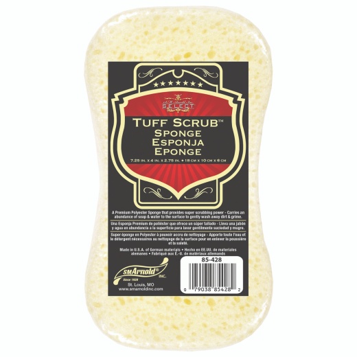 Tuff Scrub Professional Poly Sponge - Bone Shape for Car Washing and Scrubbing