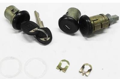1986-92 Camaro Doors & Trunk Lock Set - Later Style Key