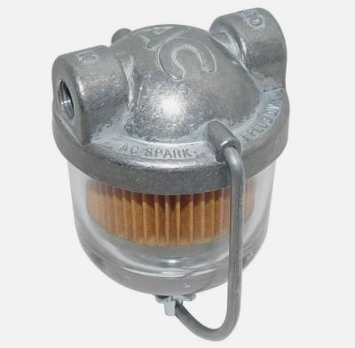Gas Filter Assembly with Glass Bowl for Classic Chevy