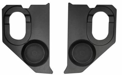 1960-66 Chevy Truck Kick Panels with Speakers - 6.5 inch / 100 Watt Black