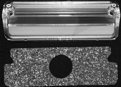 1957 Chevy Passenger Bel Air License Light Lens with Silver Paint