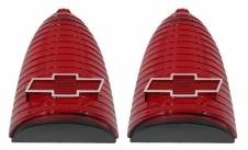 1955 Chevy Passenger Bel Air Tail Light Lens with Chrome Bowtie