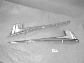 1958 Chevy Passenger Fender Ornaments - Chrome Finishing