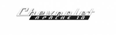 1960 CHEVY TRUCK FENDER EMBLEM ~CHEVROLET APACHE 10~
