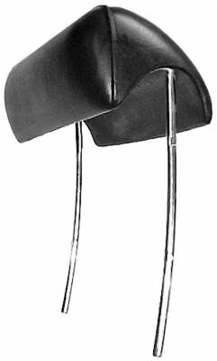 Black Headrests for 1970-72 Chevelle, Monte Carlo, Nova - Classic Car Accessories