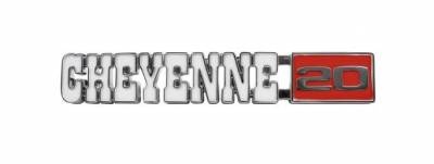 Fender Emblem ~Cheyenne 20~ for 1971-72 Chevy Trucks