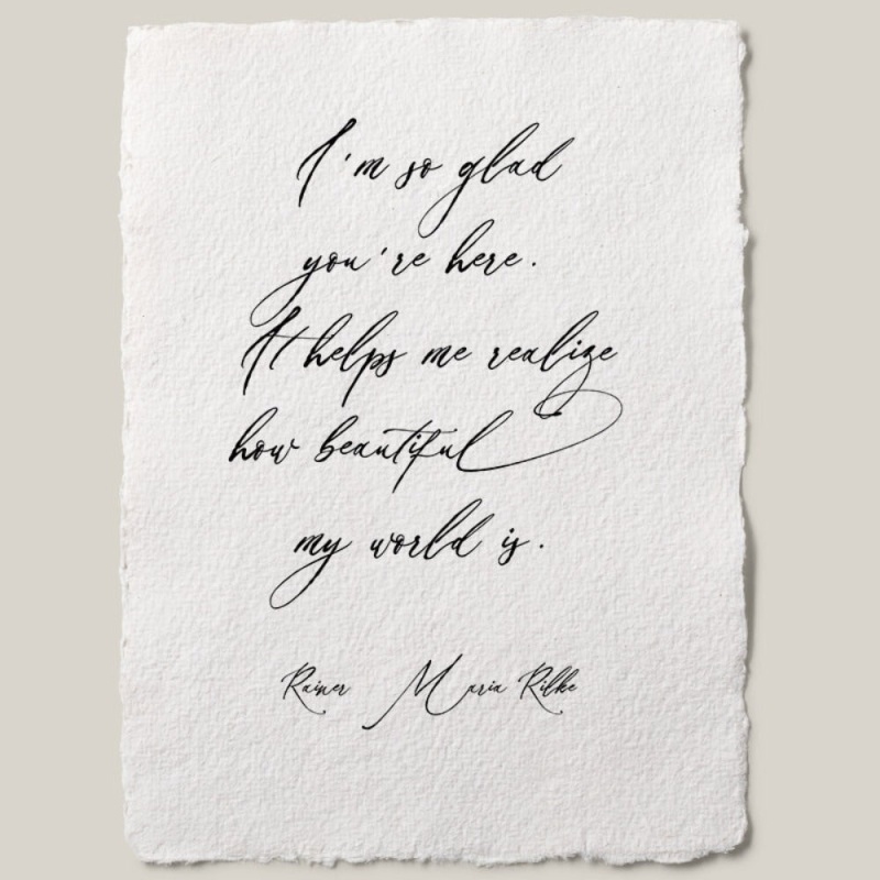 Quote Prints-Rainer Maria Rilke, Style: Cummings