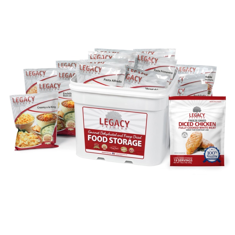 79 Serving Freeze Dried Chicken And Entree Combo Bucket