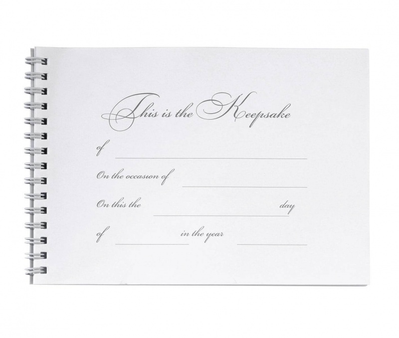 Black & White I Thee Wed Guest Book & Pen Set