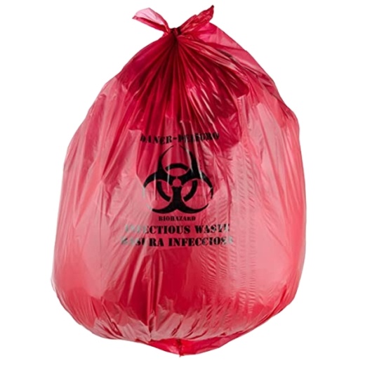 Biohazard Bags-Red - 10 Gallon