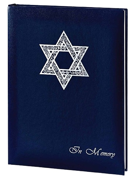 Star of David Funeral Guest Books