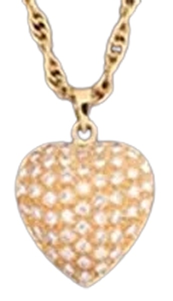 Pendant Diamond Pavee Heart