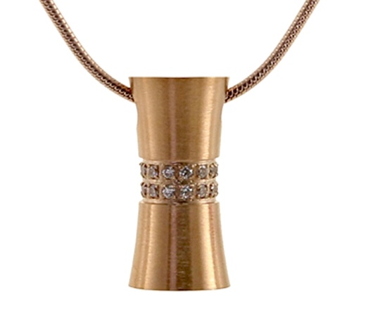 Hourglass Cremation Pendant-Rose