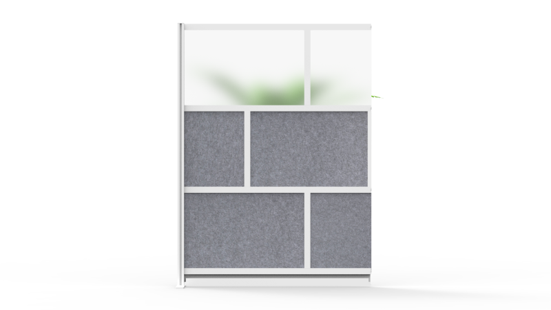 Modular Room Divider Wall System - 53" X 70" Add-On Wall