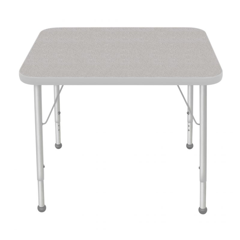 24" X 36" Rectangle Table - Top Color: Gray Nebula, Edge Color: Platinum Silver
