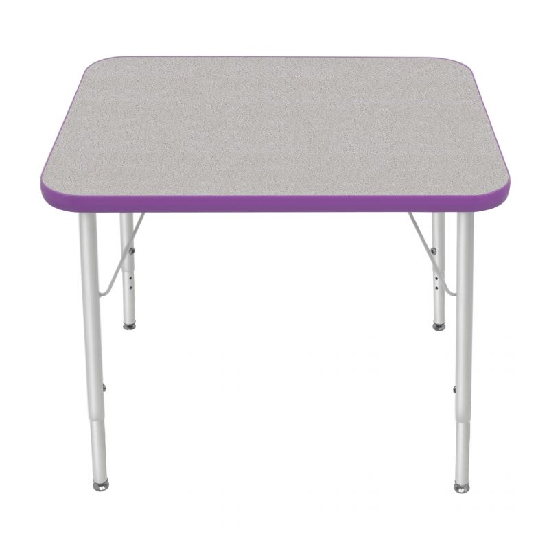 24" X 30" Rectangle Table - Top Color: Gray Nebula, Edge Color: Purple