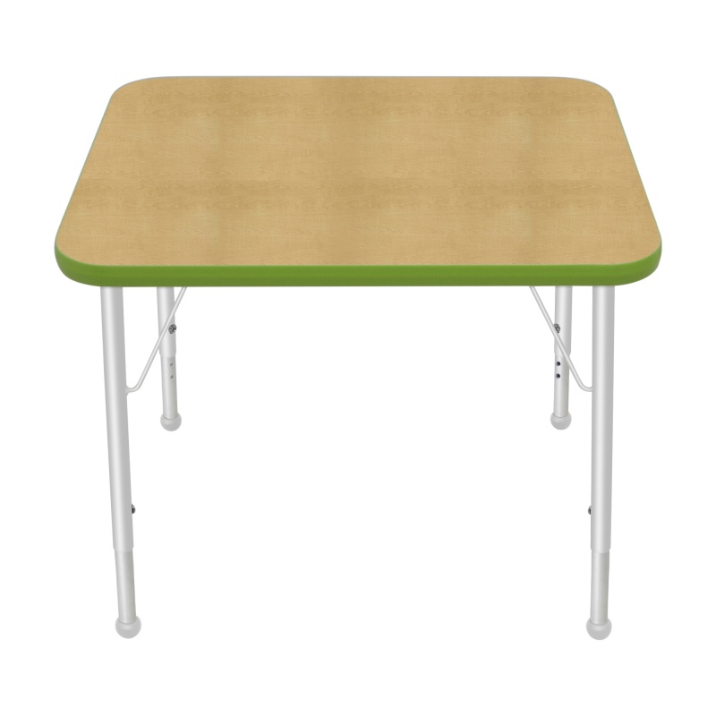 24" X 30" Rectangle Table - Top Color: Maple, Edge Color: Sour Apple