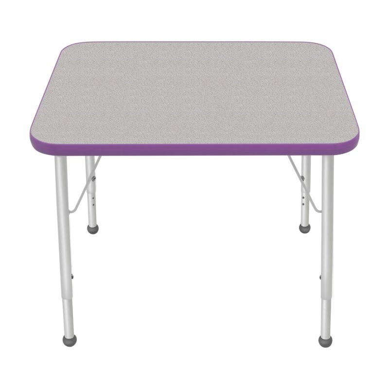 24" X 30" Rectangle Table - Top Color: Gray Nebula, Edge Color: Purple