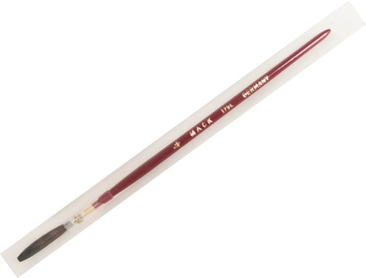 Finest Brown Kazan Squirrel Hair (179L) Brown Pencil Quill - Red Handle - 4