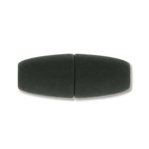 8.5 X 22Mm, Fits 4Mm Cord, Large Hole Magnetic Clasp- Matte Black