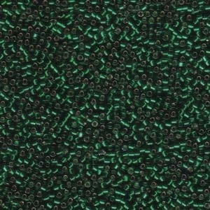Dbm0148 Silver Lined Green - Miyuki Delica Seed Beads - 10/0