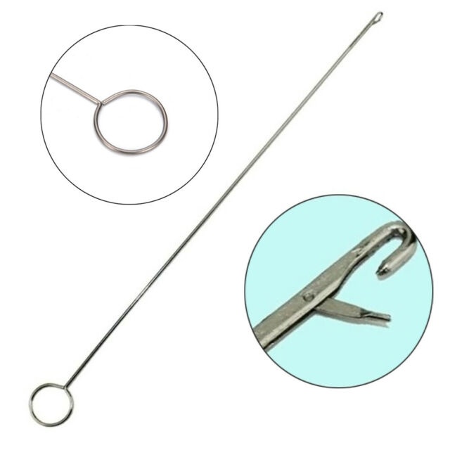 10" Latch Hooked Needle With Loop