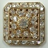 Loaded Square-20Mm-Crystal/Gold
