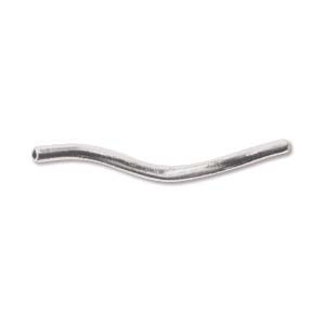 1.2 X 20Mm Plated Spiral Tube-Silver
