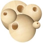 Unfinished Wood Beads - 40 Mm Round