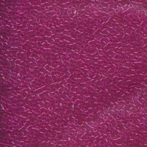 Db1310 Dyed Transparent Fuchsia - Miyuki Delica Seed Beads - 11/0