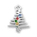 Squiggle Christmas Tree W/Stones