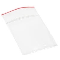 Minigrip Premium Red Line Clear Poly Zip Lock Bags - 2 Mil