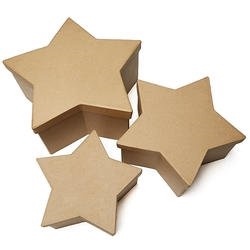 Paper Mache Star Shaped Boxes