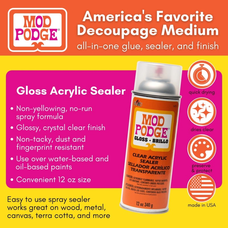 Mod Podge ® Clear Acrylic Sealer - Gloss