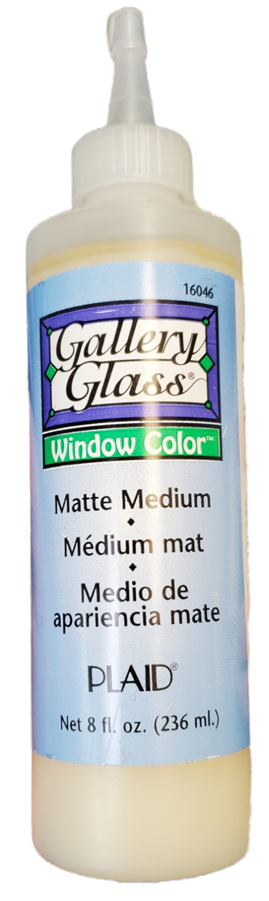 Gallery Glass Window Color Glass Paint- 8Oz Matte Medium