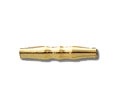 14Kt Gold Filled Spindle Bead - 3Mm X 14Mm - 1Mm Hole Size